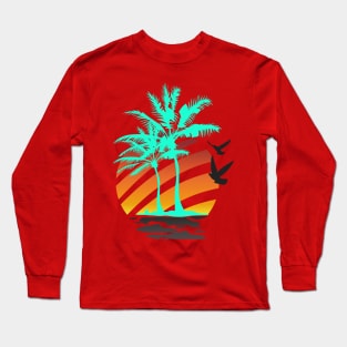 Palm Trees Long Sleeve T-Shirt